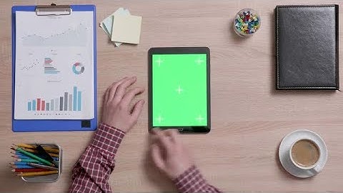Scrolling On A Tablet Stock Video