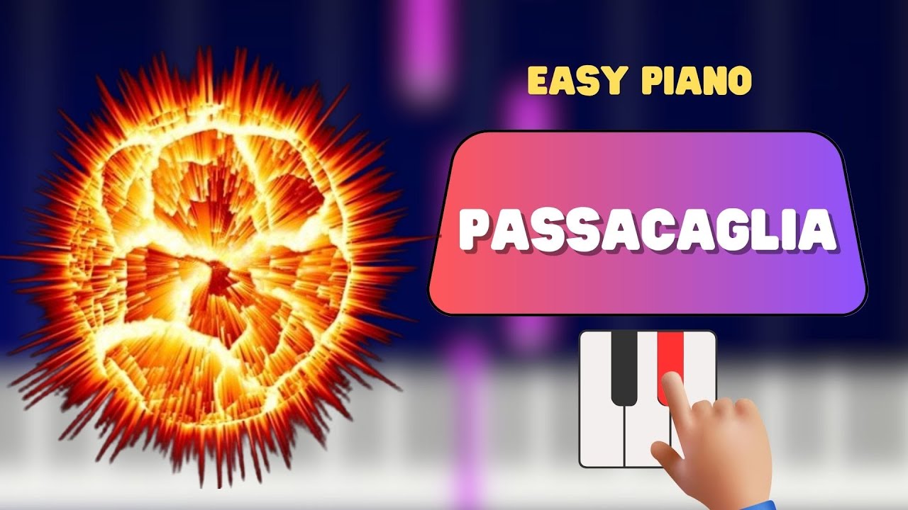 Passacaglia - Hendel ( Easy piano tutorial )