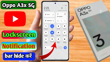 oppo a3x 5g lock screen notification panel hide, oppo a3x 5g notification bar off,