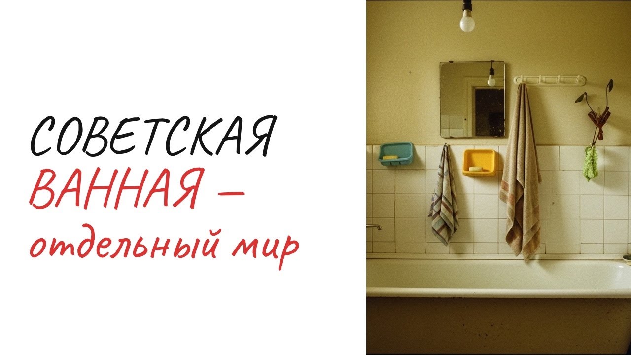 Советская ванная комната - такого больше не увидите!