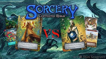 Sorcery: Contested Realm Gameplay  Pathfinder VS Geomancer
