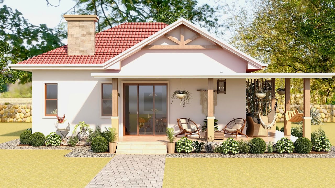 Most Beautiful Small House Design With Floor Plan ! Simple Life ...