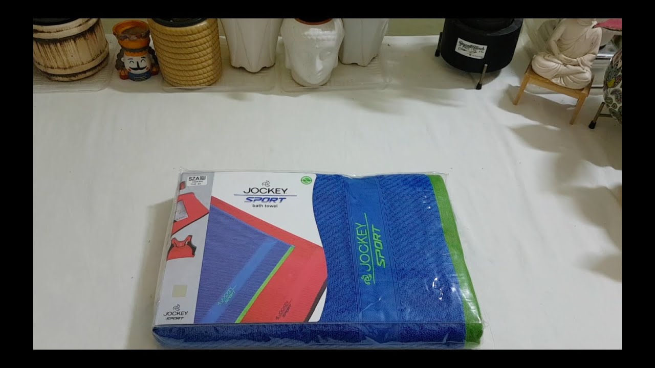 Jockey Sports Cobalt Blue Color Cotton Bath Towel