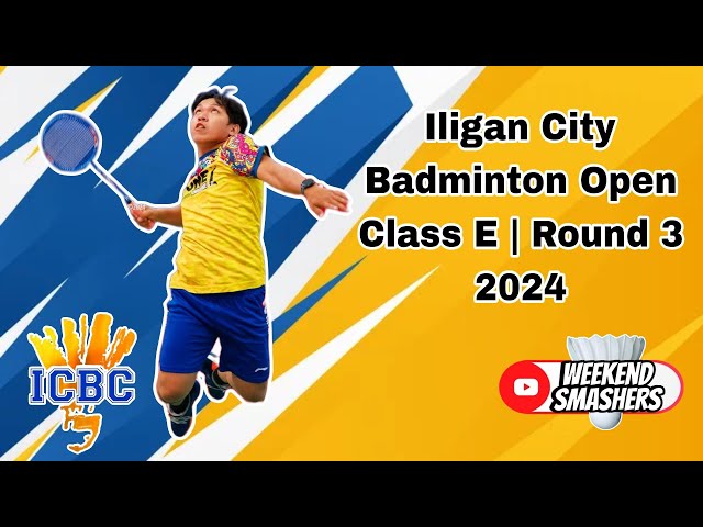 Iligan City Badminton Open | Class E | ZethMaravillas/EugeneParadela vs JoseBarrera/MichaelSaragena class=