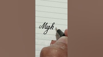 How To Write Meghana Name In Cursive Handwriting