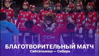 Благотворительный хоккейный матч «Сибири» с «Сибсельмашем»