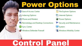 Power option settings windows 10 | Control panel | The AB screenshot 2