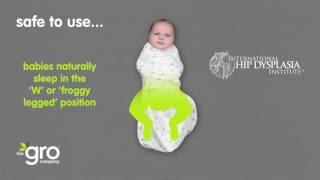 Hip-healthy Groswaddle