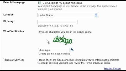 Creating Google Account - Webisteforge Ecommerce Website