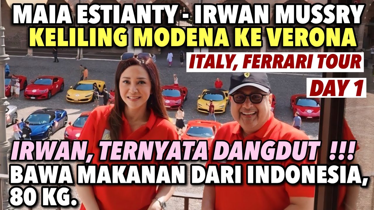 MAIA ESTIANTY & IRWAN MUSSRY, DARI MODENA KE VERONA ITALY !! DI GAS POL LEWAT PEDESAAN YANG CANTIK