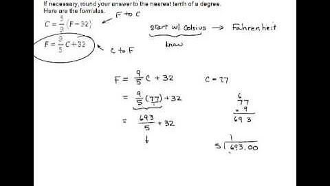 Converting temperatures between Fahrenheit and Celsius