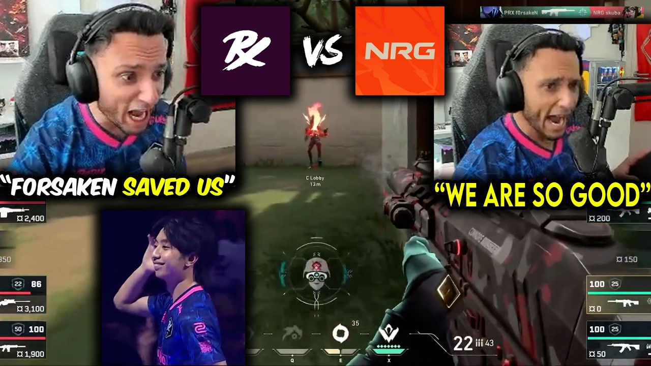 FNS Reacts To INSANE MOMENTS Of PRX vs NRG In Masters Santiago