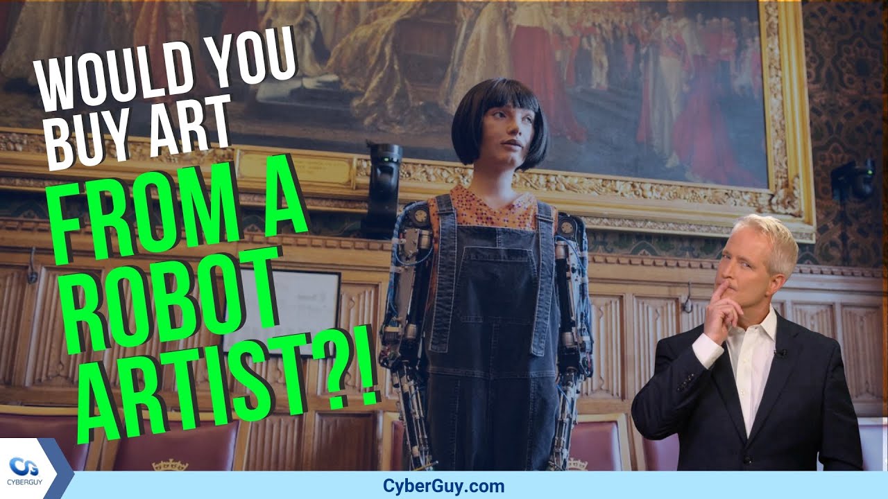 Would you buy art from the world’s first humanoid robot artist? | Kurt the CyberGuy