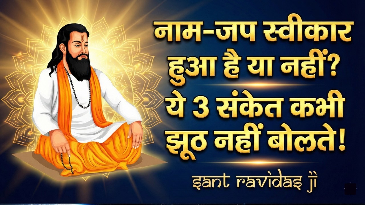 आपका नाम जप सफल है या नहीं 3 संकेत बताते हैं | नाम जाप रहस्य | Sant Ravidas की वाणी