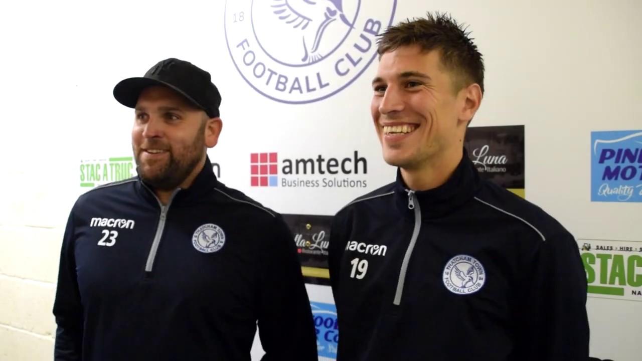 Thatcham Town FC vs Willand Rovers FC | Curtis Angell & Matt Day Interview football score