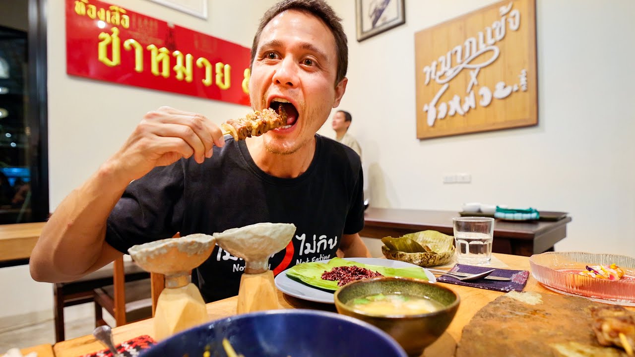 Best Ever PORK SKEWER!! Next Level Thai Food with Chef Num! | Samuay and Sons | Mark Wiens