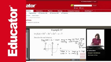 Algebra 2: End Behavior of Polynomial Functions