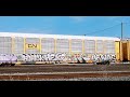 Graffiti Art on Train Cars火车车厢上的涂鸦艺术