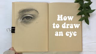 كيفية رسم عين سهلة وبسيطة. | How to draw an eye.