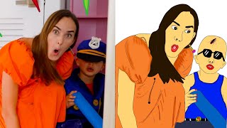 Vlad and niki lost baby Chris- Funny Drawing Memes | Vlad and Nikita funny Drawing 😁🤣😂