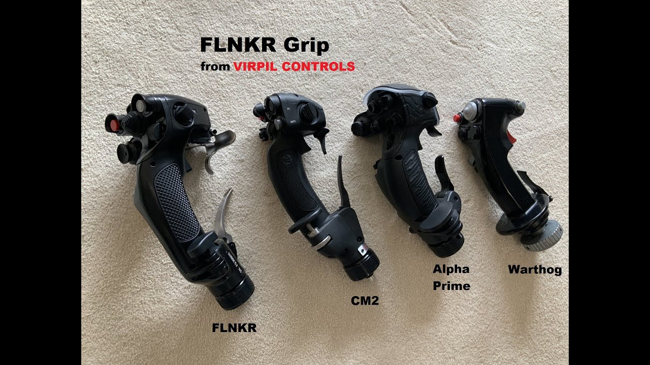 Рукоятка VIRPIL FLNKR — первые впечатления и сравнение с Alpha Prime, CM2 и Warthog.