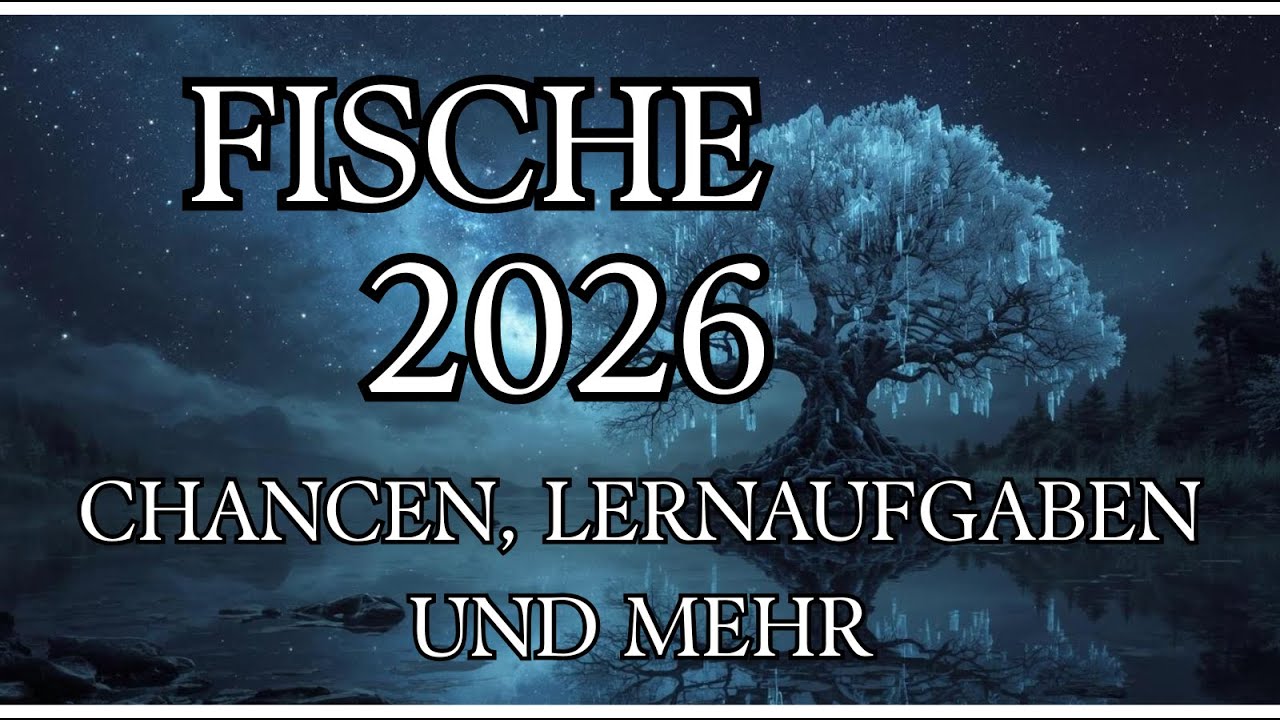 FISCHE Tarot DEIN JAHR 2026 -  DEIN HAUPTTHEMA, DEINE LERNAUFGABE, DEINE MÖGLICHKEITEN!