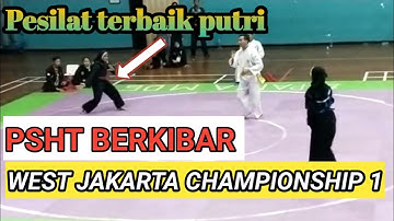 EVENT PENCAK SILAT !! West Jakarta Championship 1!! Keganasan pesilat putri !!PSHT SUDUT MERAH!!