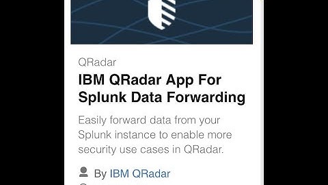 QRadar Splunk App