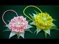 Diy kanzashi flower  tutorial  myindulzens