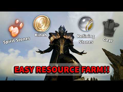 RESOURCE GRIND LOCATION! Spirit stones, Kinah, and more! - Aion 2