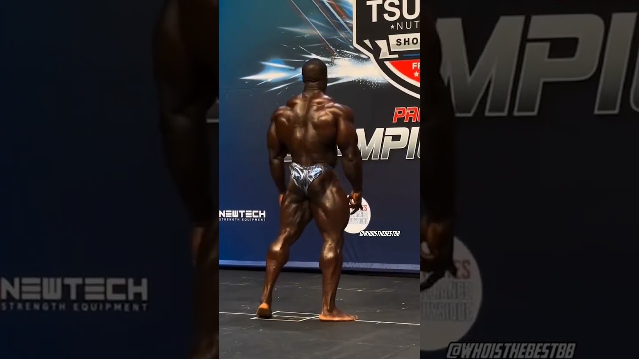 samson dauda at france pro | samson dauda on stage | samson dauda two weeks out from Mr Olympia |