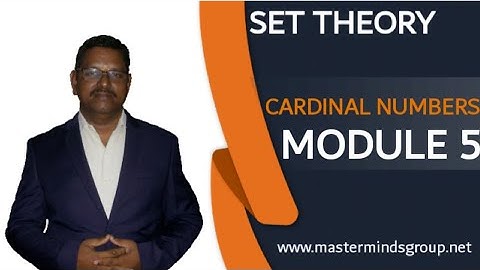 CARDINAL NUMBERS || MODULE 5 || SET THEORY