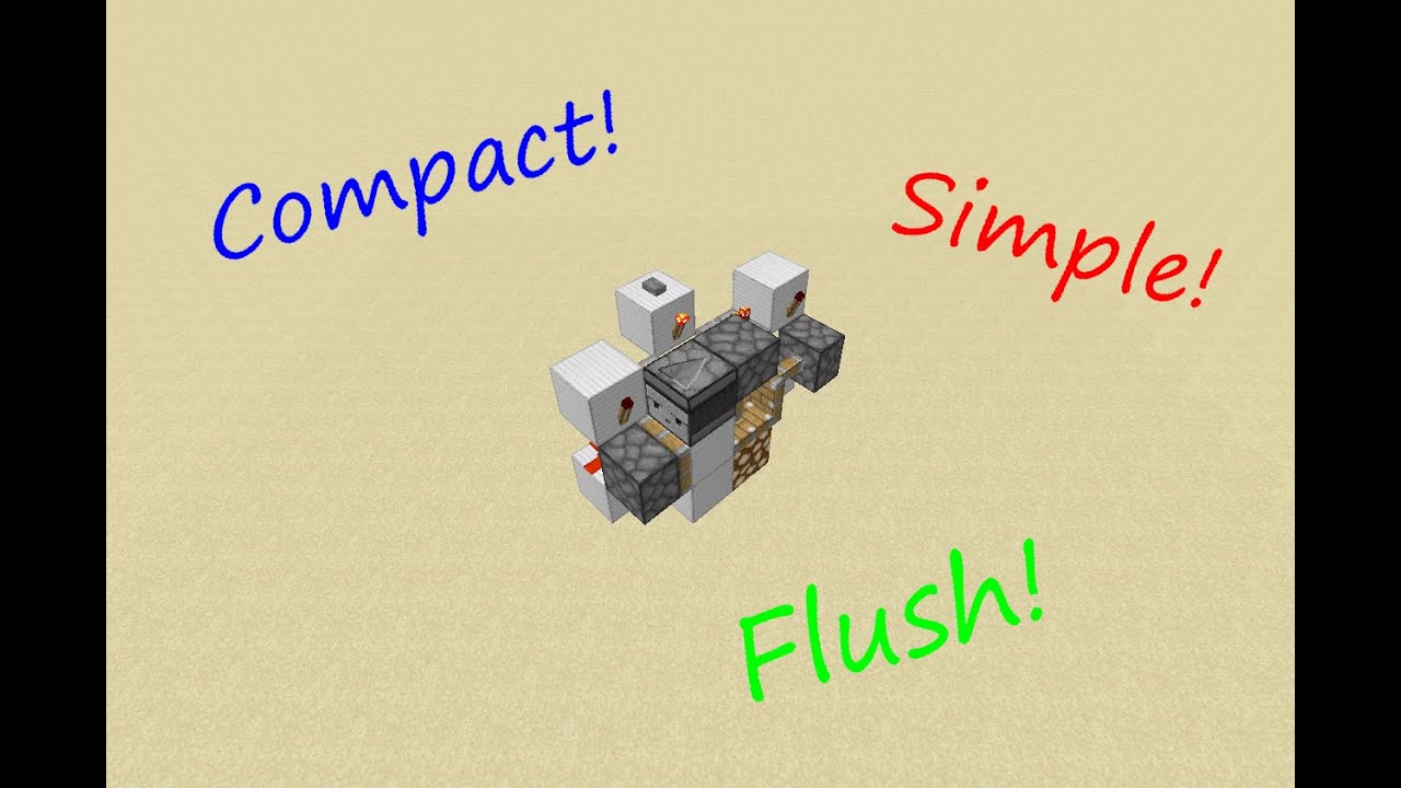 Roof Piston Block Swapper | SUPER SIMPLE! & COMPACT | Minecraft ...