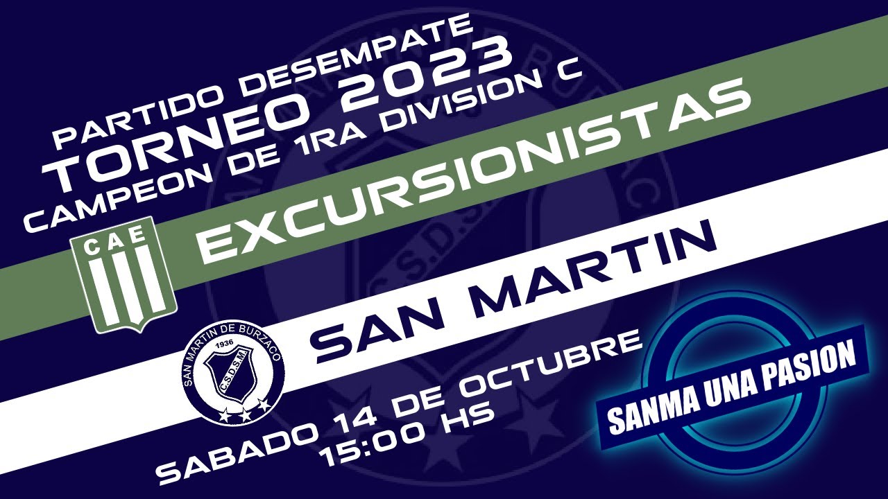 FINAL: Excursionistas vs San Martín de Burzaco - EN VIVO - YouTube