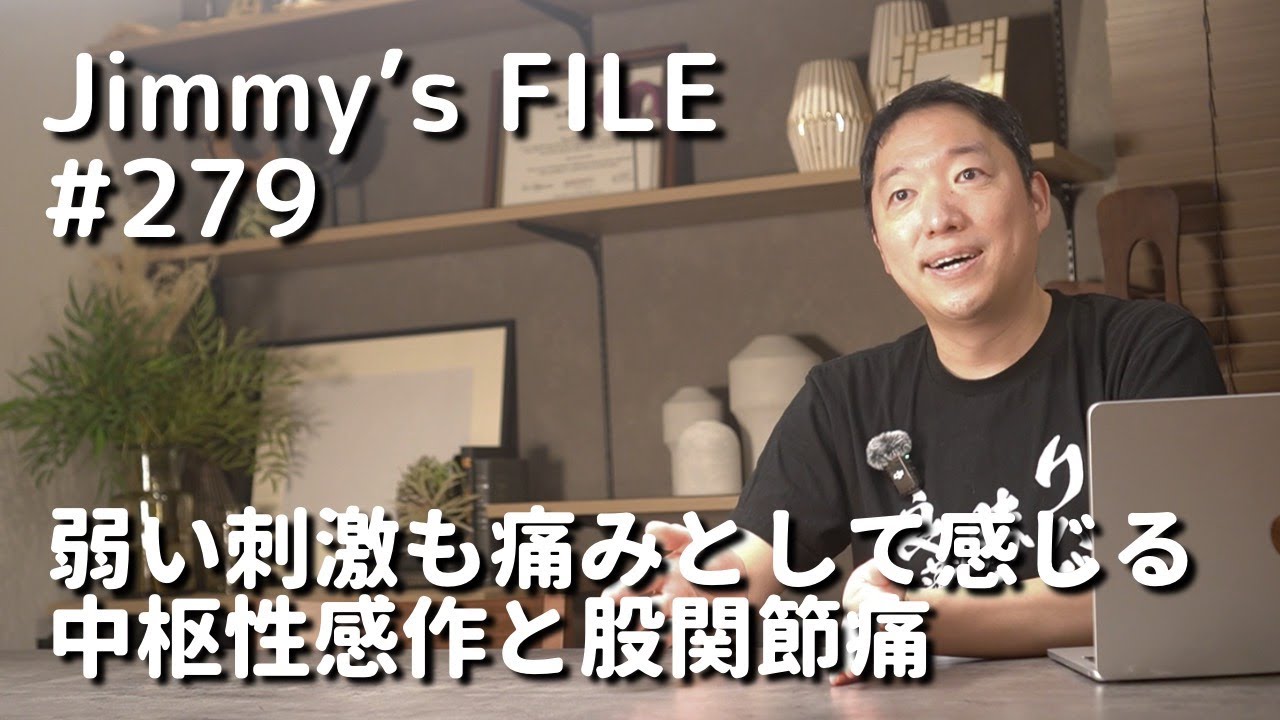 #279 弱い刺激も痛みとして感じる中枢性感作と股関節痛