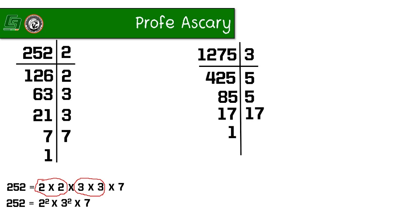 Como Se Descompone Un Numero En Factores Primos