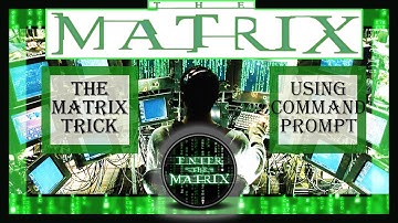 The Matrix Trick Using ⌨ Command Prompt 💻 MATRIX MOVIE COMPUTER TRICK