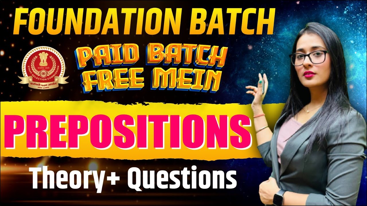 Complete Preposition in One Class by Ananya Mam🔥| CGL CHSL CPO STENO, CDS Bank PO-Clerk Exams 2023