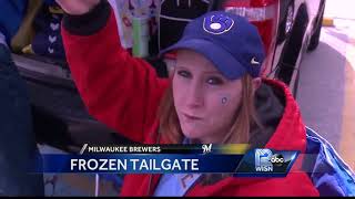 Cold temperatures, Alzheimer's can't keep this Brewers fan from tailgate, game