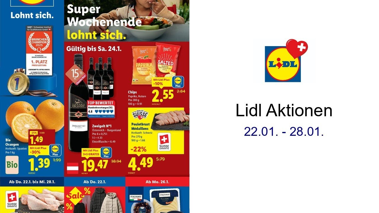 Lidl Aktionen 22.01. - 28.01.