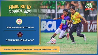 Pertandingan Final KU 10 SDN Kalirungkut I/264 vs SDN Pacarkeling V/186