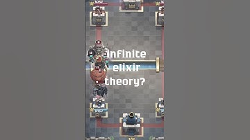 Theory of Infinite Elexir? #clashroyale #clashroyalebestdeck #clashroyalememes