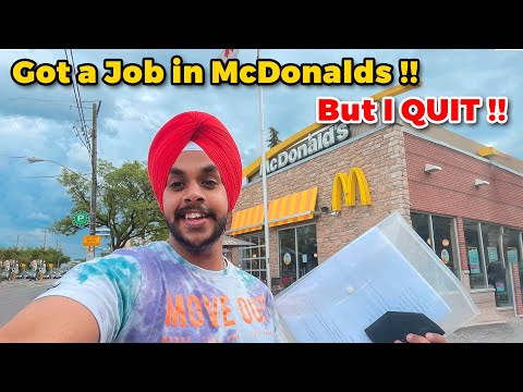 I Got A Job in McDonalds But I said NO !!