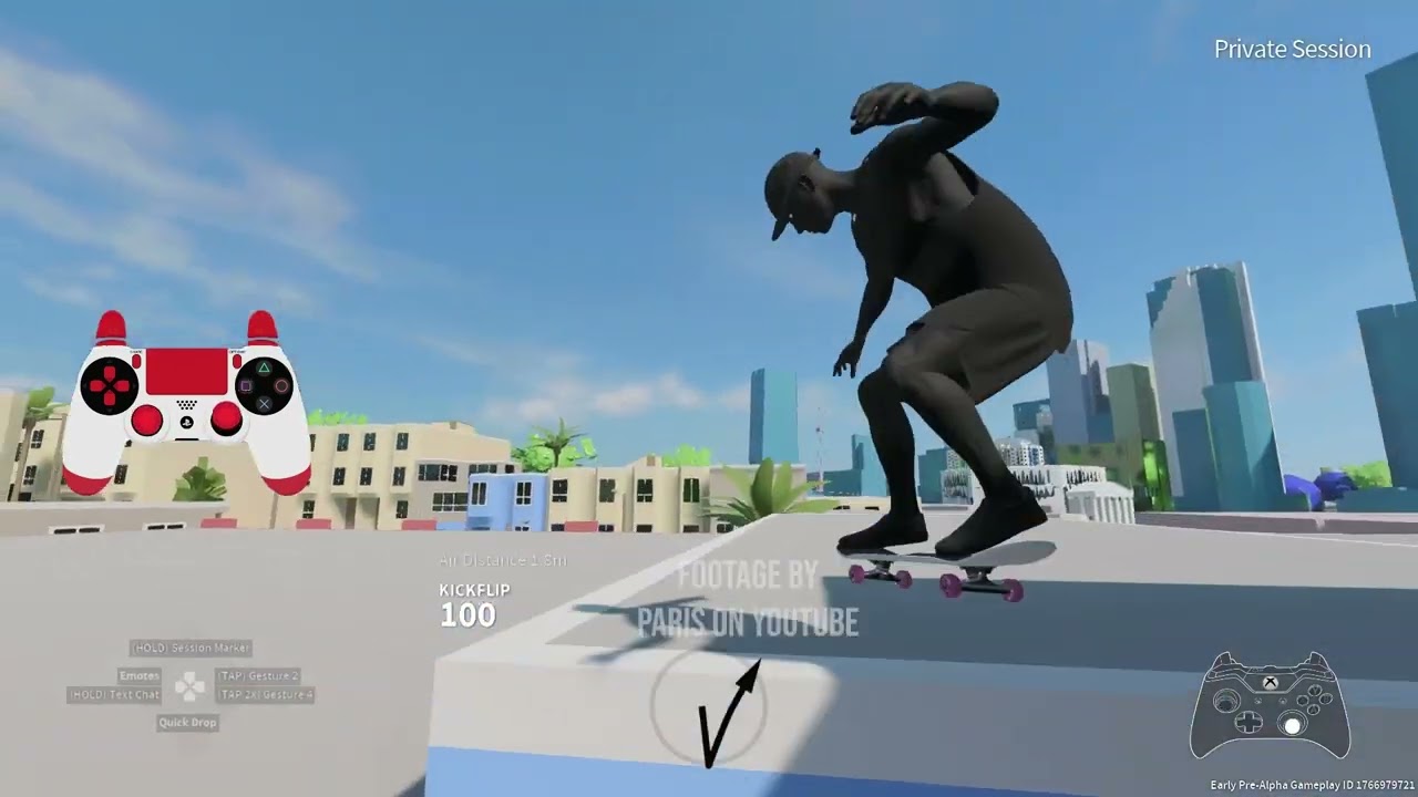 The SMOOTHEST Triple Set In Skate 4  (Pre-Alpha Gameplay) 7/5 Build Gameplay