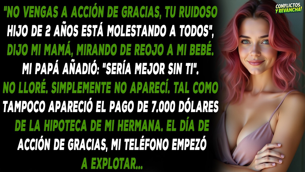 No vengas a Acción de Gracias, tu ruidoso hijo de 2 años está molestando a todos