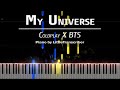 Coldplay X BTS - My Universe (Piano Cover) Tutorial by LittleTranscriber