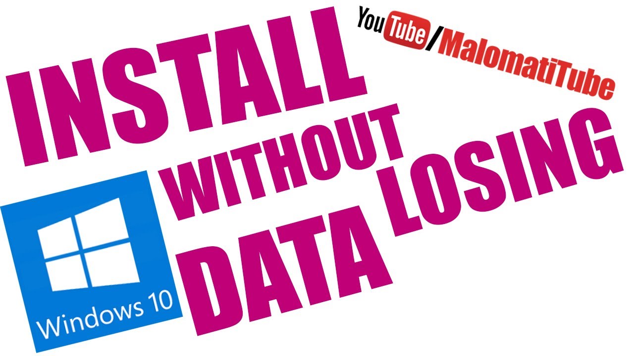 How to Install Windows 10 Without Losing Data Urdu & Hindi by ...