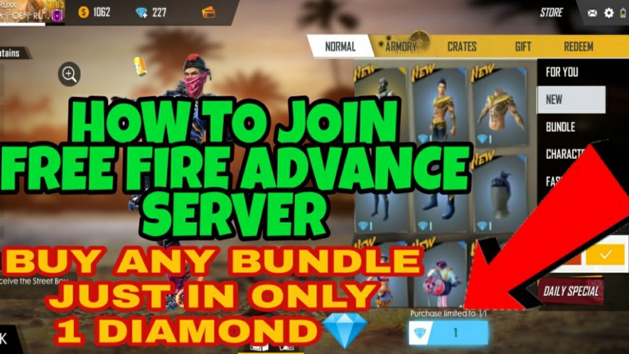Free Fire Advance Server August 2019//How To Join || How ...