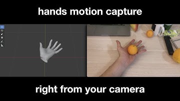 Hands motion capture (finger tracking) just with a regular camera and AI
