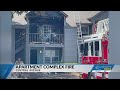 East Charlotte apartment building catches on fire